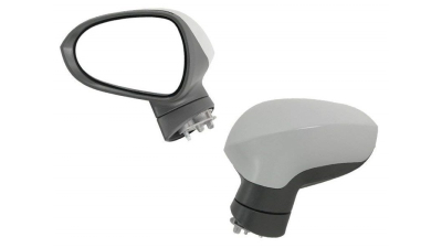 Oglinda exterioara Seat Ibiza (6J) 2008->, Stanga, electrica, Cu incalzire, carcasa prevopsita, grunduita, Convex, View Max, 6J0857507E9B9 6732515M, cu 7 pini pliabila
