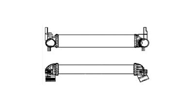 Intercooler Skoda Fabia, 03.2010-2015, motor 1.2 TDI 55kw, 1.6 TDI 55kw, diesel, cutie manuala, cu/fara AC, aluminiu brazat/plastic, 640x82x64 mm, Behr/Hella, 