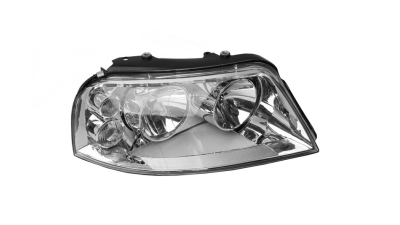 Far Volkswagen Sharan (7m), 04.2000-04.2010; Seat Alhambra (7v8/7v9), 02.2001-06.2010, fata, Dreapta, H1+H7; electric; rama reflector argintie; fara motoras, DEPO