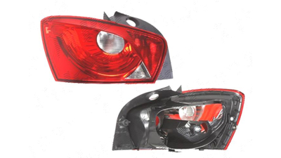 Stop spate lampa Seat Ibiza (6j), 04.2012-, spate, Stanga, 5 usi, negru carcasa; fara suport bec, TYC