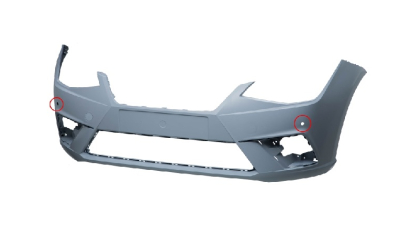 Bara fata Seat Ibiza, 10.2017-, cu 2 gauri pentru Senzori de parcare (PDC); grunduit, Aftermarket