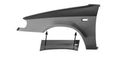 Aripa fata Skoda Felicia Hatchback + Combi, 1998-06.2001, partea Dreapta, cu gaura pentru semnalizare, 6U0821022, 691102-Q