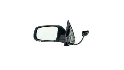 Oglinda exterioara Skoda Fabia (6Y) 04.2000-03.2006 Partea Stanga, reglare electrica, geam Crom Asferic Cu Incalzire, Model MARE, conector rectangular cu 12 gauri/5 pini, carcasa cu primer