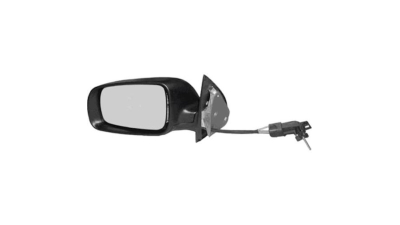 Oglinda exterioara Skoda Fabia (6Y) 04.2000-03.2007 Partea Dreapta Crom Convex Manuala Prin Cablu Fara Incalzire, neagra, Model MIC