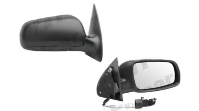 Oglinda exterioara Skoda Fabia (6Y) 04.2000-03.2007 Partea Dreapta Crom Convex Manuala Prin Cablu Fara Incalzire, neagra, Model MARE