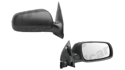 Oglinda exterioara Skoda Fabia (6Y) 04.2000-03.2006 Partea Dreapta Crom Convex Electrica Cu Incalzire, cu primer, Model MARE, conector rectangular