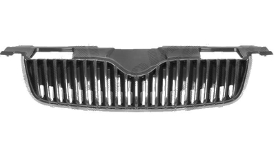 Grila radiator Skoda Fabia 2 (5J), 03.2007-04.2010, ROOMSTER/PRAKTIK (5J), 07.06-04.10  5J0853668B9B9, 69150510, fara ornament