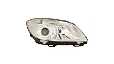 Far Skoda Fabia 2 (5j), 04.2010-03.2015, Skoda Roomster/Praktik (5j2), 04.2010-, Electric, tip bec H7+H7, omologare ECE, cu motoras, 5J1941016D; 5J1941018D, Dreapta, marca TYC