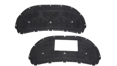 Capitonaj izolatie capota motor Skoda Fabia (5j), 04.2010-03.2015; Roomster/Praktik (5j2), 04.2010-, fata, Material amortizare zgomot