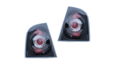 Set stopuri Spate Skoda Octavia/Tour (1u2/1u5), 01.2001-11.2010, Liftback, partea Stanga+Dreapta, negru, transparent; fara soclu bec ; tuning; Omologare: ECE, Taiwan