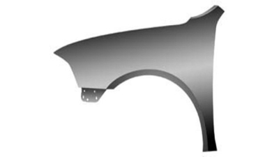 Aripa fata Skoda Octavia 2 (1Z3/1Z5) 06.2004-08.2008, partea Stanga, fara gaura pentru semnalizare, 1Z0821105A, 692201-J, galvanizata