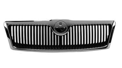 Grila radiator Skoda Octavia 2 Sedan 1Z3 / Octavia Combi 1Z5 2004-12.2012 fata, cromata 1Z0853661739, 692205-J fara emblema