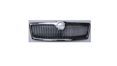 Grila masca radiator Skoda Octavia Ii/Tour 2 (1z3/1z5), 06.2004-12.2012, Fata, cromat; complet, Aftermarket