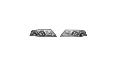 Set faruri tuning Skoda Octavia 2 (1Z3/1Z5) LB 06.2004-09.2008/ Combi 04.2005-09.2008/ BestAutoVest partea Dreapta/ Stanga, cu lumina parcare LED, culoare transparent argintiu
