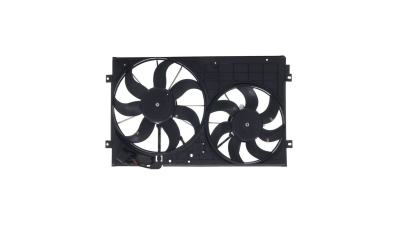 GMV radiator electroventilator Skoda Octavia 1z3/1z5 06.2007-2013, Skoda Superb (3t) 03.2008-2015, Motorizare 1, 8 Tsi 118kw Benzina, tip climatizare cu AC, cutie Manuala/ Automata, cu AC, dimensiune 360/290mm; 300+250 W; 4 pini, plastic, Aftermarket