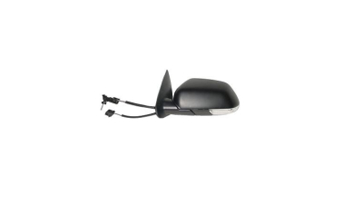 Oglinda usa exterioara Skoda Octavia Ii/Tour 2 (1z3/1z5), 06.2004-2008, partea Stanga, ajustarea prin cablu; carcasa neagra; sticla asferica; cu Lucas, Aftermarket