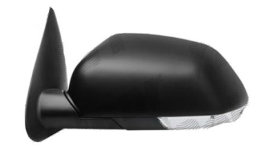 Oglinda exterioara Skoda Octavia 2 (1Z3/1Z5) 06.2004-2008 Partea Stanga Asferica Manuala Prin Cablu Fara Incalzire, cu semnalizare, carcasa neagra