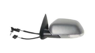 Oglinda exterioara Skoda Octavia 2 (1Z3/1Z5) 06.2004-2008 Partea Stanga Crom Asferica Manuala Prin Cablu Fara Incalzire, cu semnalizare, carcasa grunduita