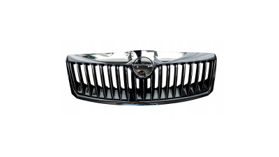 Grila masca radiator Skoda Octavia 2 (1z3/1z5), 10.2008-12.2013, Fata, cromat; complet, Aftermarket