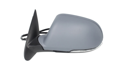 Oglinda usa exterioara Skoda Octavia 2 (1z3/1z5), 10.2008-12.2013, partea Stanga, reglare electrica; grunduit; incalzit; sticla asferica; 6 pini; cu Lucas, Aftermarket