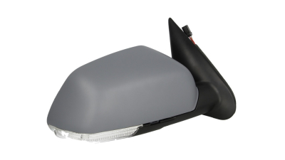 Oglinda usa exterioara Skoda Octavia 2 (1z3/1z5), 10.2008-12.2013, partea Dreapta, reglare electrica; grunduit; incalzit; sticla convexa; rabatabil; 11 pini; cu Lucas; cu lampa perimetru, Aftermarket