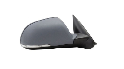 Oglinda exterioara Skoda Octavia 2 (1Z3/1Z5) 10.2008-12.2013 Partea Dreapta Albastra Convex Electrica Cu Incalzire 1Z1857508A, cu 9 pini, cu semnalizare, carcasa grunduita, cu lampa perimetru, cu pliere
