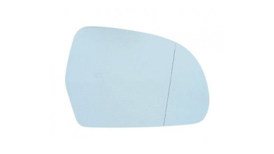 Geam oglinda Audi A3 (8P), 2008-2010, A4/S4 (B8) Sedan, 2007-2009, A4/S4 (B8) Avant, 2008-2010, A5/S5 (B8), 2007-2010, A6 (C6), 2008-2011, A8 (D3), 2007-02010, Q3, 06.2011-, Skoda Octavia 2008-2013, Superb 2005-2013, dreapta, albastra asferica, incalzita