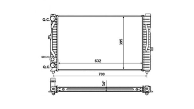 Radiator racire Best Auto Vest 692508B1