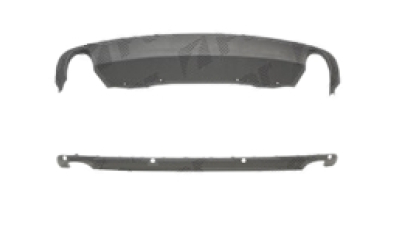 Spoiler bara spate spate Skoda Superb (3t), 06.2008-06.2013, Sedan/Liftback, cu gauri senzor de parcare , ,cu orificiu de evacuare, 3T5807521B