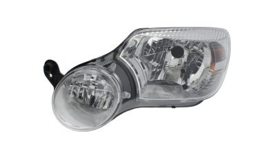 Far Skoda Yeti (5l), 09.2009-09.2013, Electric, tip bec H4, omologare ECE, cu motoras, fara sigla Yeti, 5L1941017, Stanga, marca TYC