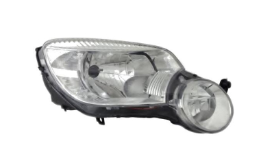 Far Skoda Yeti (5l), 09.2009-09.2013, Electric, tip bec H4+H7, omologare ECE, cu motoras, fara sigla Yeti, 5L1941017A, Stanga, marca TYC
