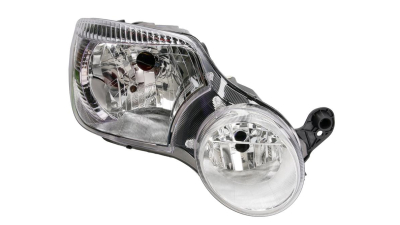 Far Skoda Yeti (5l), 09.2009-09.2013, Electric, tip bec H4+H7, omologare ECE, cu motoras, fara sigla Yeti, 5L1941018A, Dreapta, marca TYC