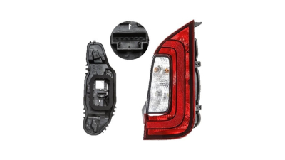 Stop spate lampa Skoda Citigo, 05.2012-, spate, Dreapta, fumuriu; cu suport becuri, Farba