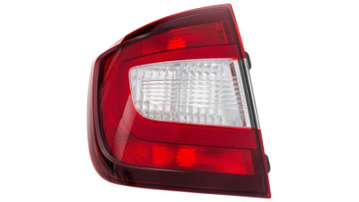 Stop spate lampa Skoda Rapid (Nh), 10.2012-, Liftback, partea Stanga, P21/4W+P21W+PY21W+W3W; fumuriu; Omologare: ECE, VISTEON