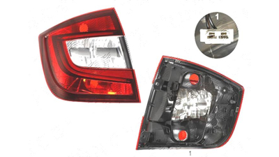 Stop spate lampa Skoda Rapid (Nh), 10.2012-, spate, Stanga, liftback, LED+P21/4W+P21W+PY21W, OE