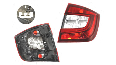 Stop spate lampa Skoda Rapid (Nh), 10.2012-, spate, Dreapta, liftback, LED+P21/4W+P21W+PY21W, OE
