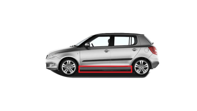 Prag metalic Skoda Fabia, 12.2014-09.2018, partea Stanga, Aftermarket