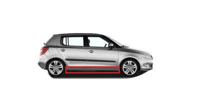 Prag metalic Skoda Fabia, 12.2014-09.2018, partea Dreapta, Aftermarket