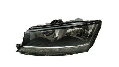 Far Skoda Fabia, 07.2018-, fata, Stanga, cu LED daytime running light; H7+H7+LED+PWY24W; electric; cu motor;