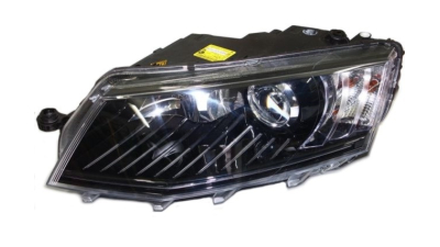 Far Skoda Octavia 3 (5e), 01.2013-, Electric, tip bec D3S+LED, omologare ECE, fara motoras, bi-xenon, cu lumini pentru curbe, cu lumini LED zi, 5E1941017B, Stanga