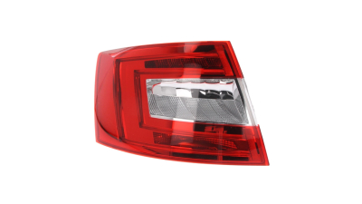 Stop spate lampa Skoda Octavia 3 (5E), 01.2013-05.2017 Model Sedan/Liftback, partea Stanga, fara suport becuri, tip bec H21W+LED+PY21W, Hella