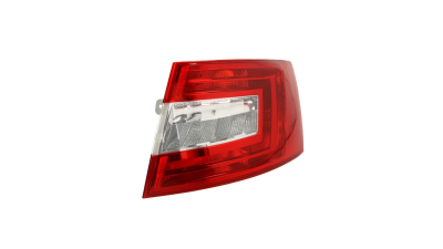 Stop spate lampa Skoda Octavia 3 (5E), 01.2013-05.2017 Model Sedan/Liftback, partea Dreapta, fara suport becuri, tip bec H21W+P21W+PY21W+W5W, TYC