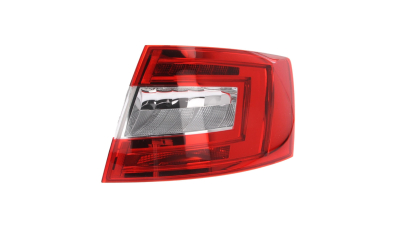 Stop spate lampa Skoda Octavia 3 (5E), 01.2013-05.2017 Model Sedan/Liftback, partea Dreapta, fara suport becuri, tip bec H21W+LED+PY21W, Hella