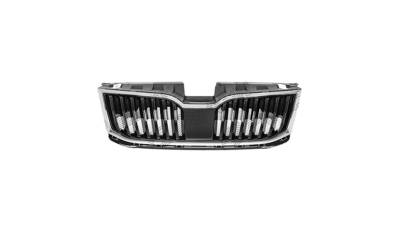 Grila masca radiator Skoda Octavia 3 (5e), 03.2017-, Cu Active Cruise Control, Fata, cromat/negru; complet, Aftermarket