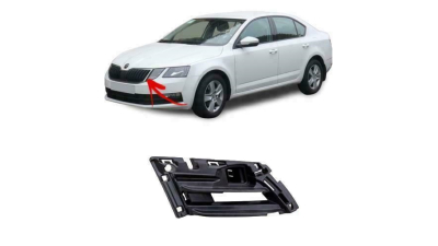 Suport fixare grila masca - trager Skoda Octavia 3 (5e), 03.2017-, Fata, partea Stanga, Aftermarket
