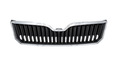 Grila radiator Skoda Superb (3t), 06.2013-, Completa , Cu Rama Cromata, Negru, 3T0853607B; 3T0853668B