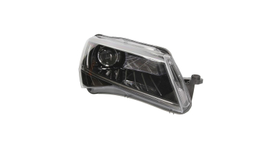 Far Skoda Superb (3V), 05.2015-, partea Dreapta, tip bec D3S+LED, cu lumini pt curbe, cu control adaptiv a fazei lungi, cu lumina de zi (LED), fara bec, fara balast, fara unitate control led, cu motoras, Hella
