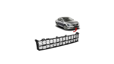 Grila bara Skoda Superb (3v), 05.2015-, Fata, cu gauri pentru ornamente ; centru, Aftermarket