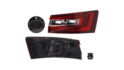 Stop spate lampa Skoda Superb (3v), 05.2015-, spate, Dreapta, ACTIVE, SEDAN, partea exterioara; LED+P21W+PY21W; fara suport bec, DEPO
