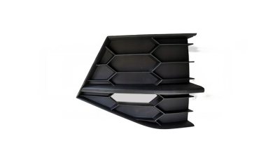 Grila bara Skoda Superb (3v), 05.2015-, Fata, partea Dreapta, laminat cu negru, Aftermarket